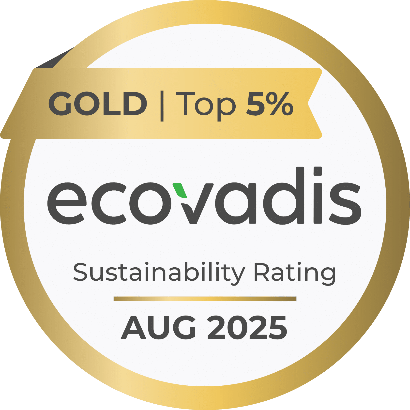 2025 Ecovadis médaille d'or